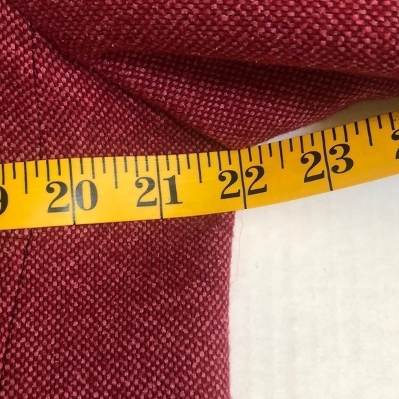 Vtg Talbots Women’s Plus Wool Silk Blend red Orange Tweed Blazer Made In USA 14 - Picture 15 of 16